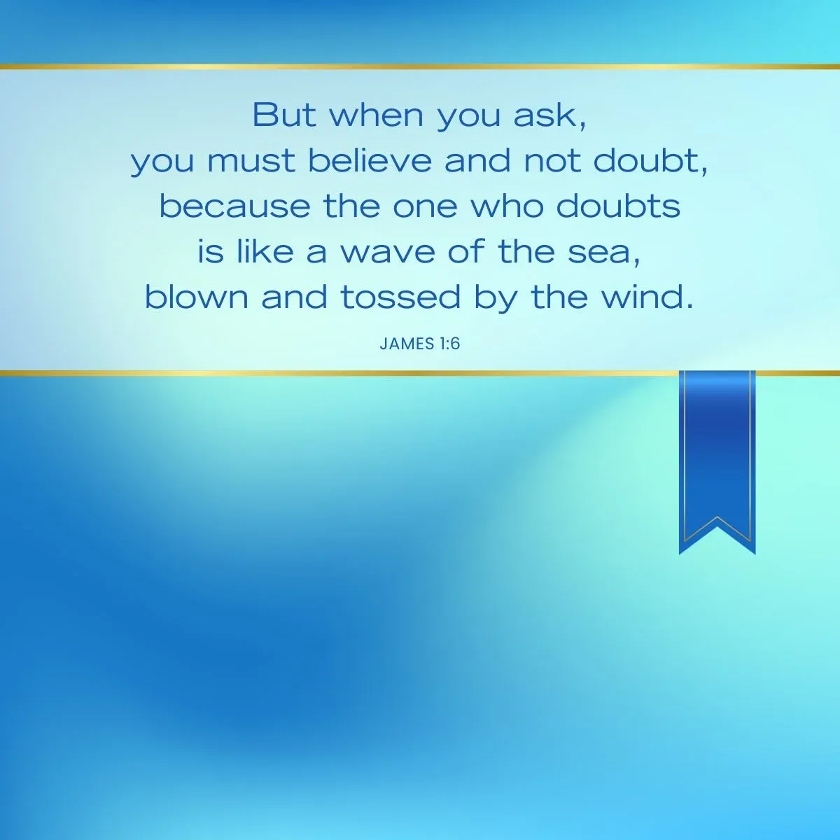 James 1:6 Bible verse about believing without doubting