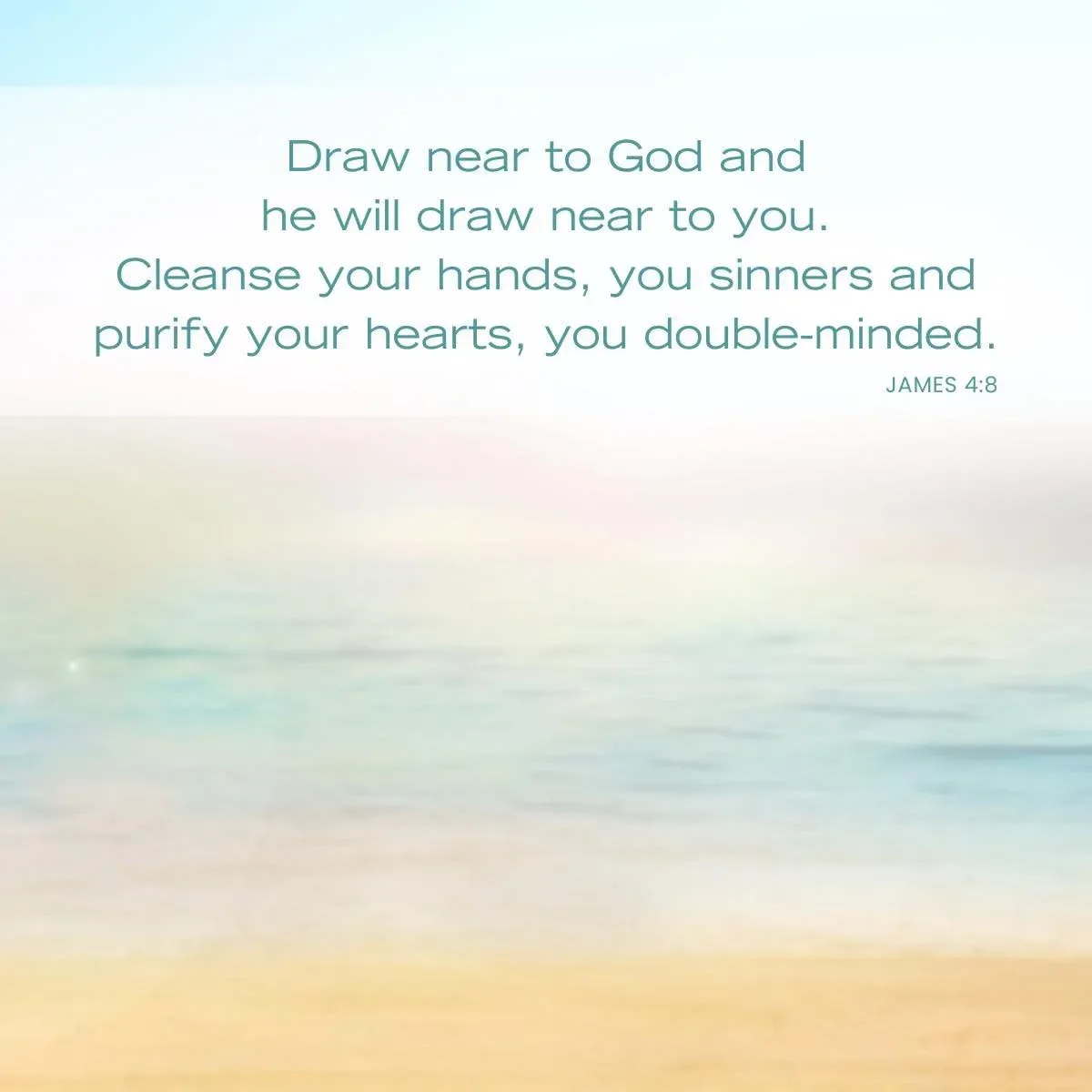 James 4:8 - walking with God Bible verse