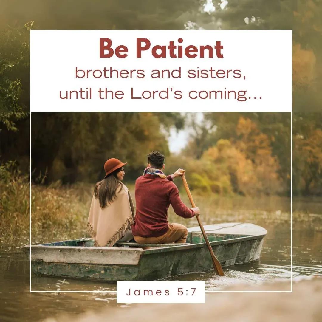 James 5:7 Bible verse for fall