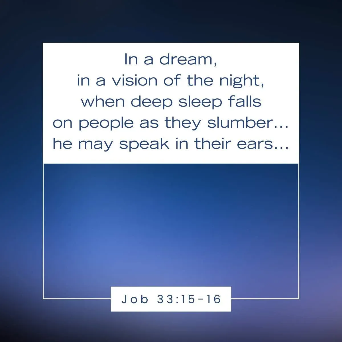 Job 33:15-16 Bible Verse about dreams