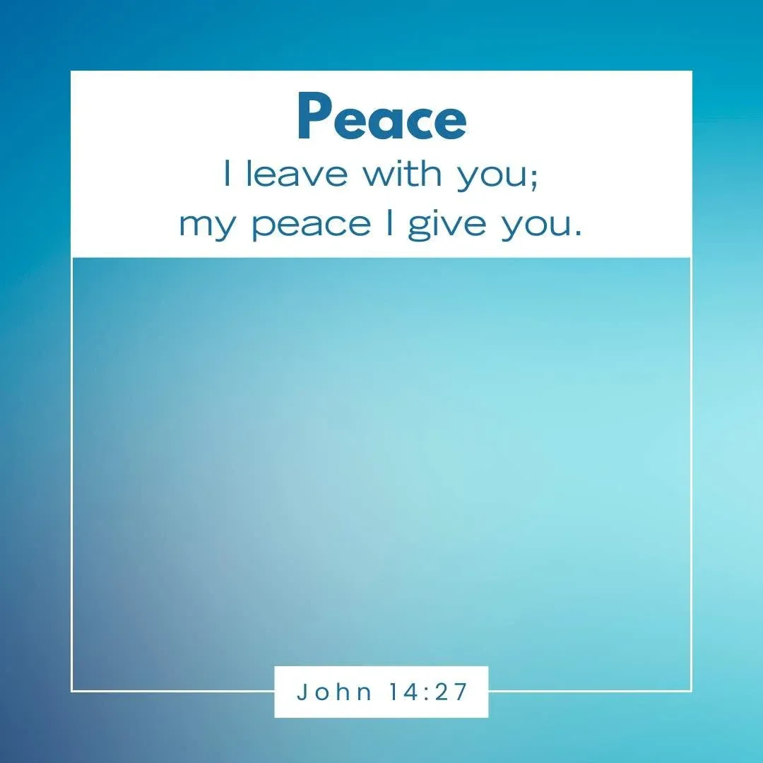 John 14:27 Bible verse to encourage students