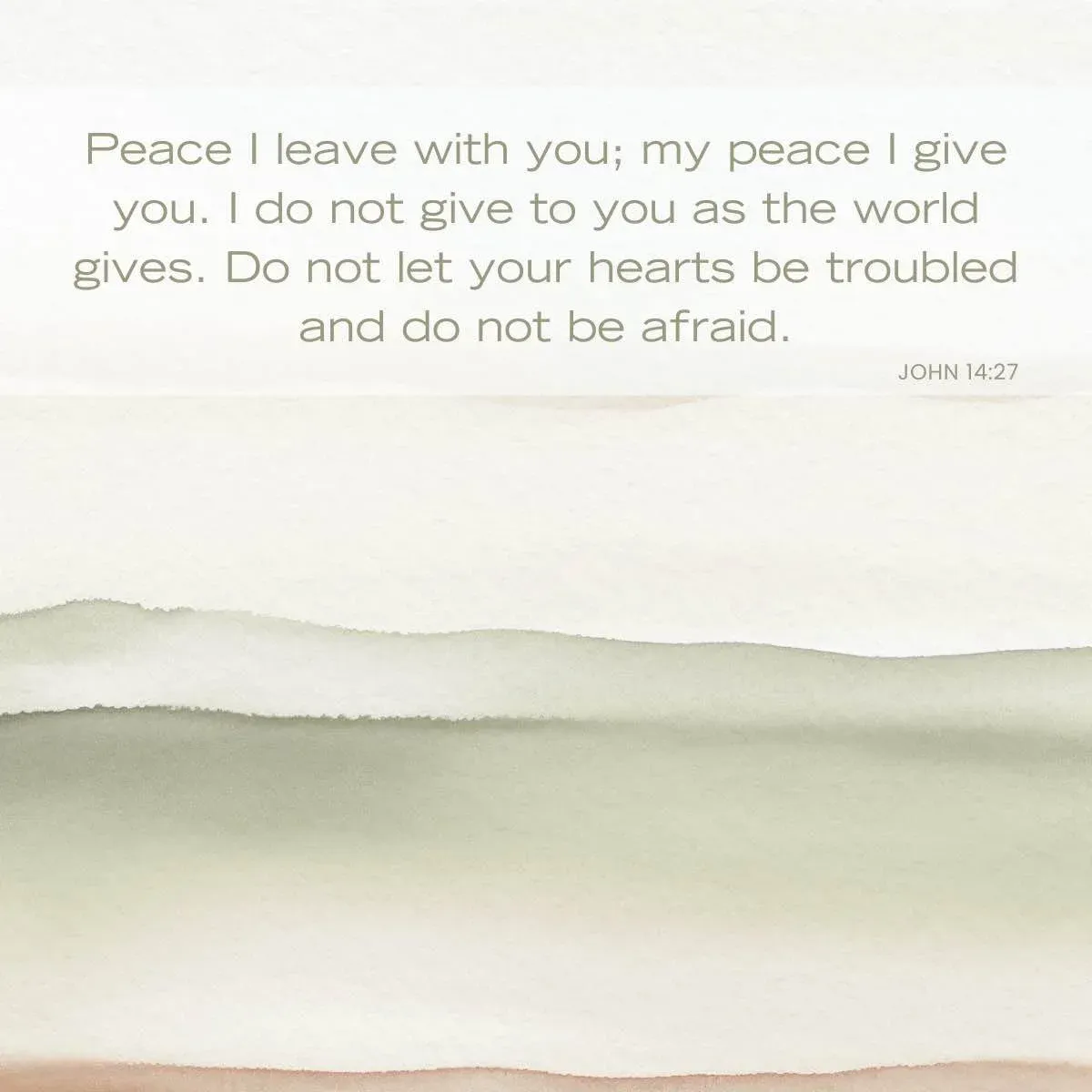 John 14:27 - Serenity Bible verse