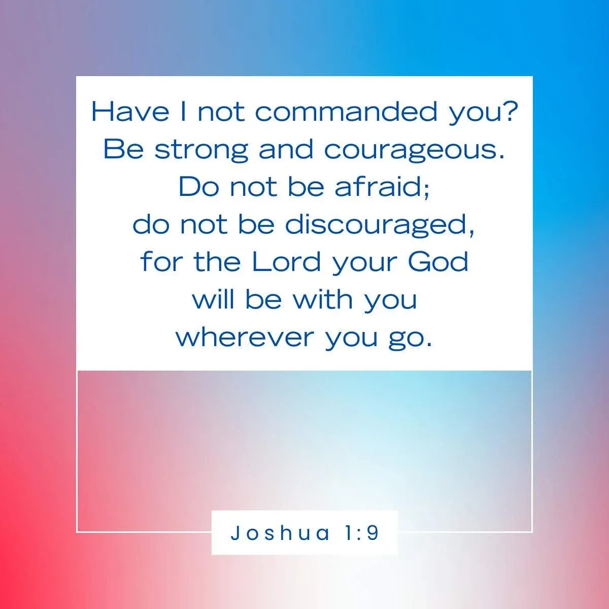 Joshua 1:9 Bible verse for Veterans Day