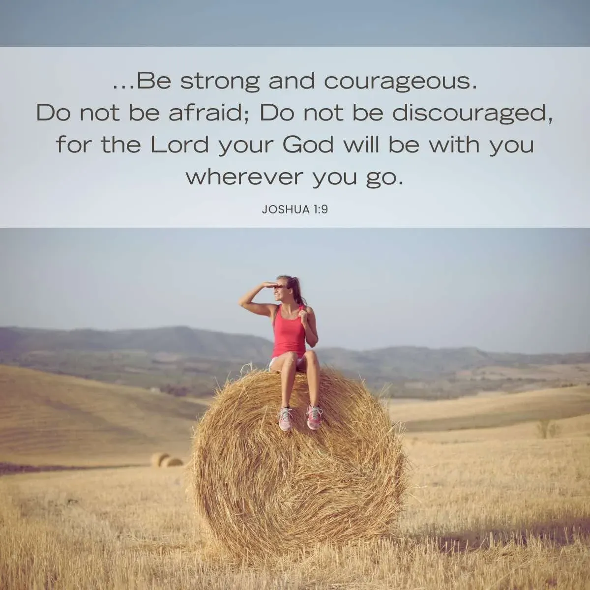 Joshua 1:9 Bible verse about discouragement