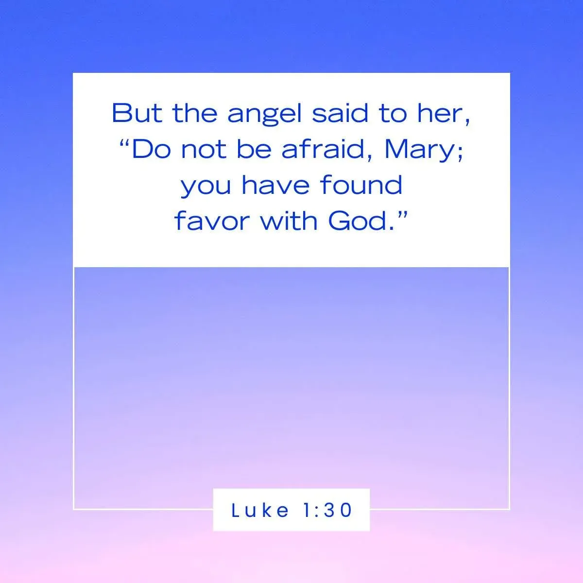Luke 1:30 Bible verse about God's favor