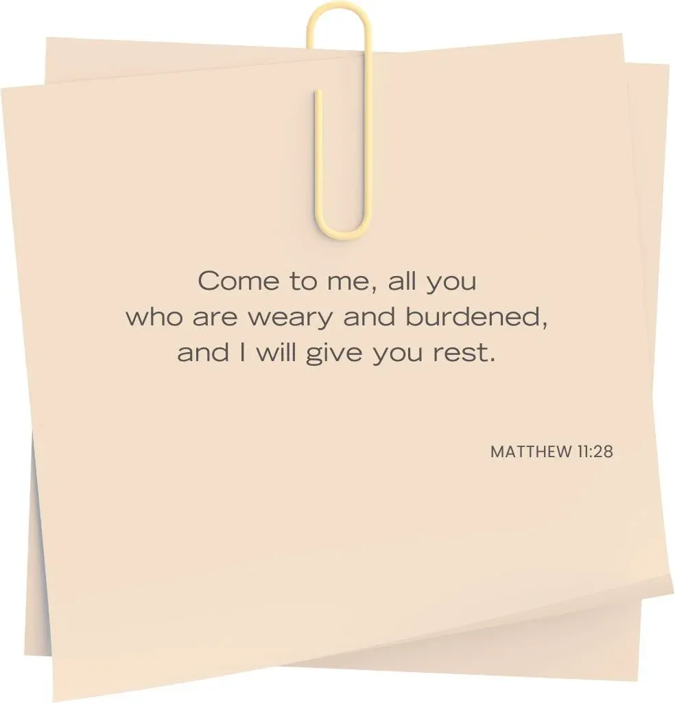 Matthew 11:28 Bible verse — all who are weary