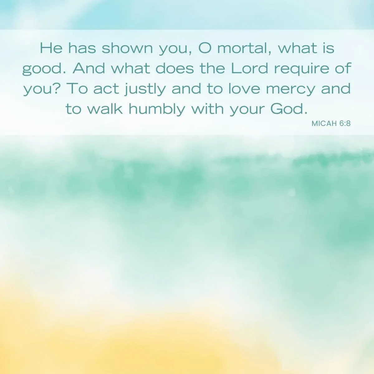 Micah 6:8 - walking with God Bible verse