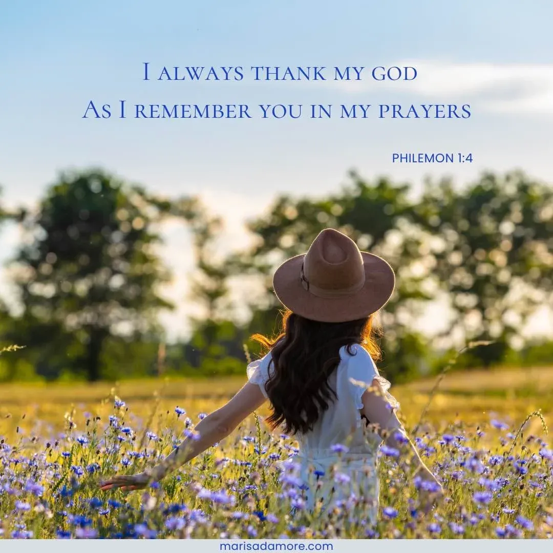 Gratitude and Prayer: A Reflection on Philemon 1:4