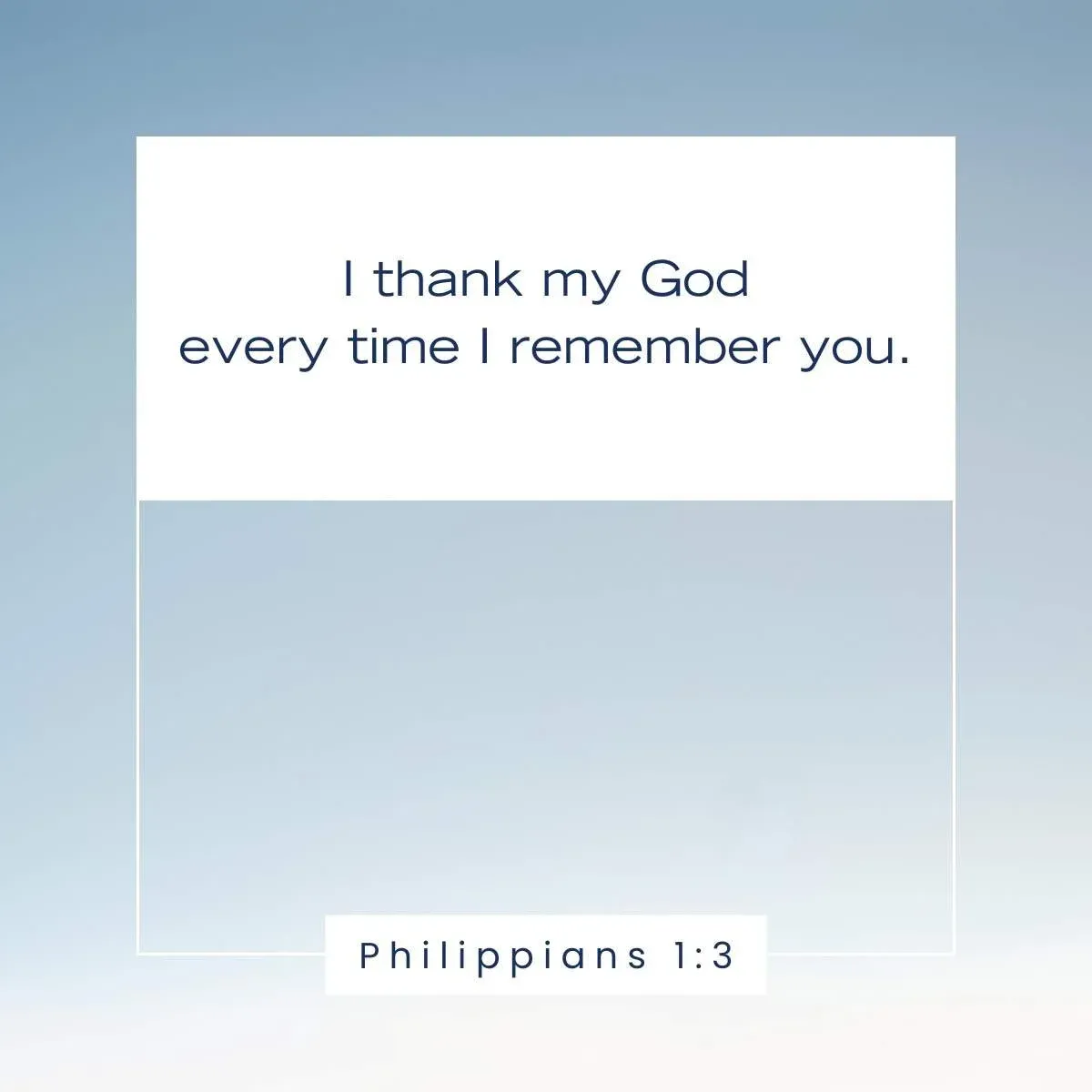 Philippians 1:3 Bible verse about gratitude for friends