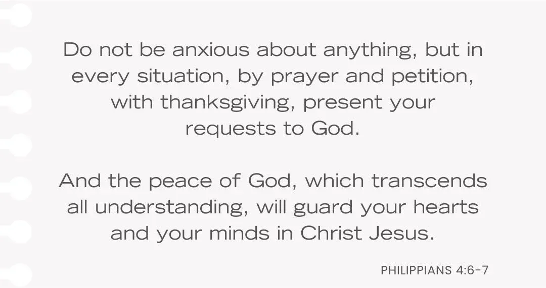 Philippians 4:6 encouragement Bible verse