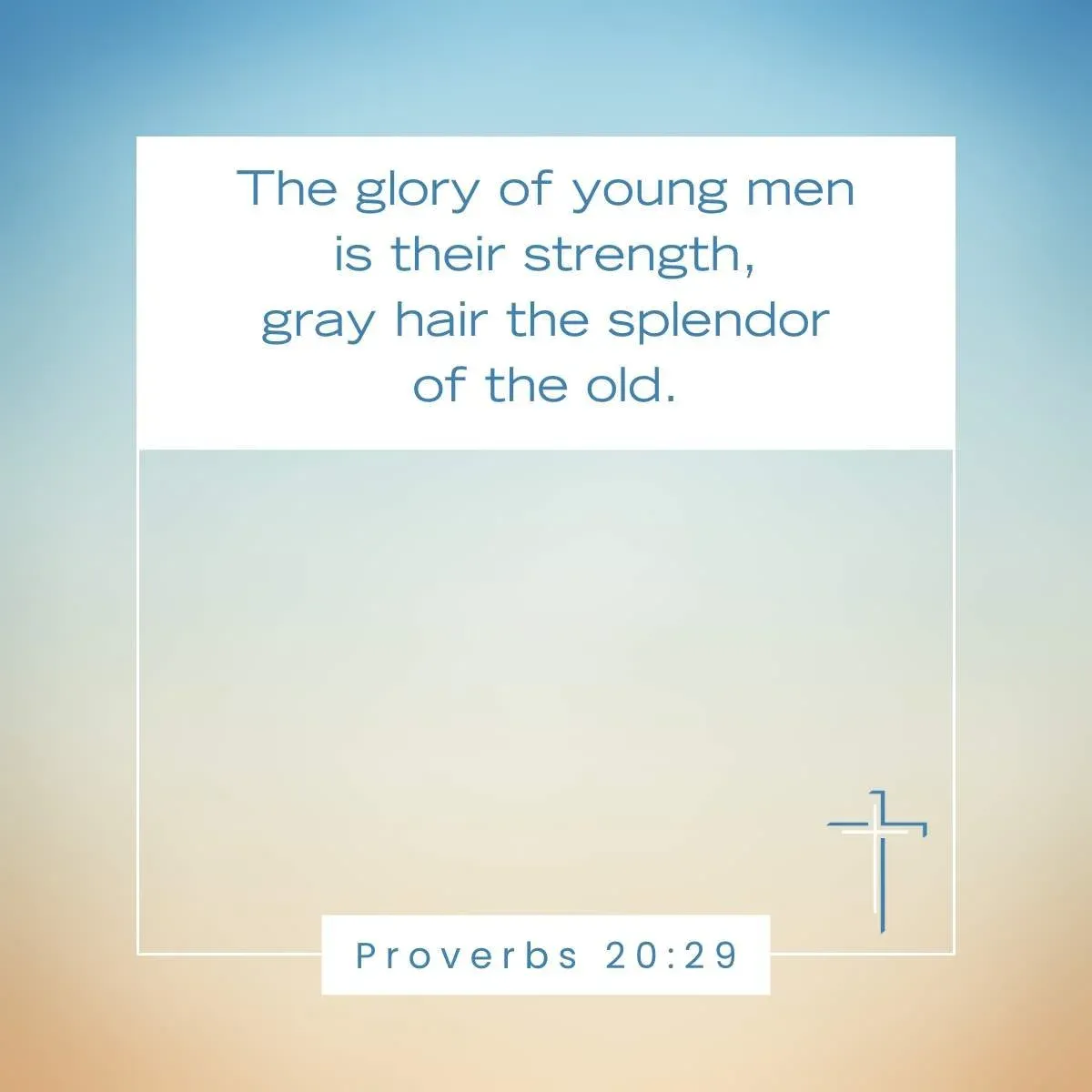 Proverbs 20:29 Scripture Verse for retirement