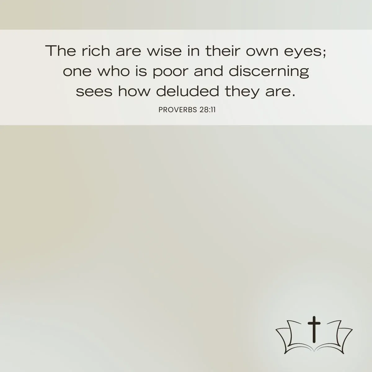 Proverbs 28:11 Bible verse — discerning true wisdom