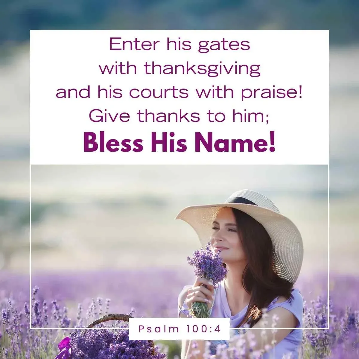 Psalm 100:4 Bible verse about counting your blessings