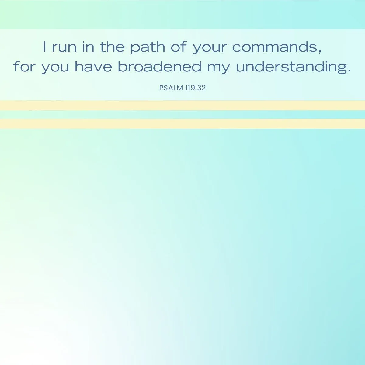 Psalm 119:32 Embracing God's Path — Bible verse about running the race