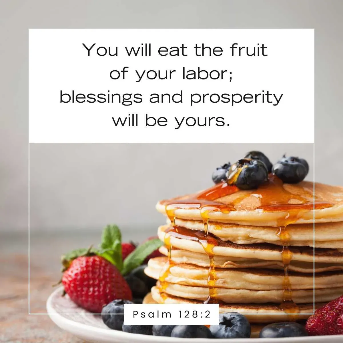 Psalm 128:2 Bible verse for Labor Day