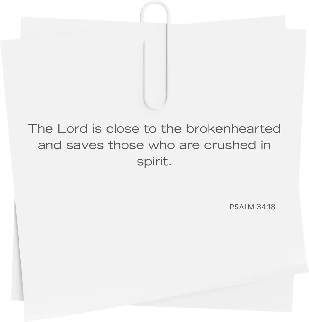 Psalm 34:18 Bible verse — close to the brokenhearted