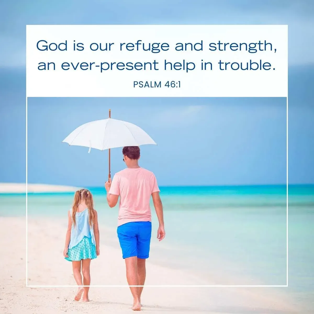 Psalm 46:1 Bible verse for fathers and daughters