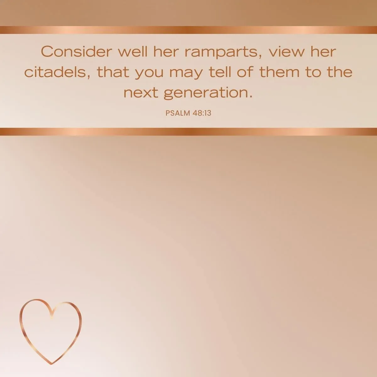 Psalm 48:13 Bible verse on legacy