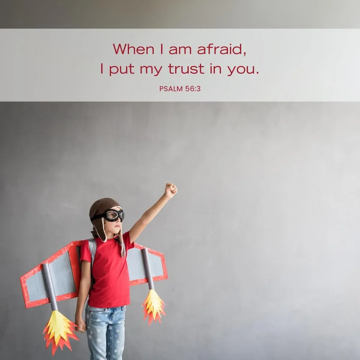 Psalm 56:3 Bible verse to help kids navigate life's challenges