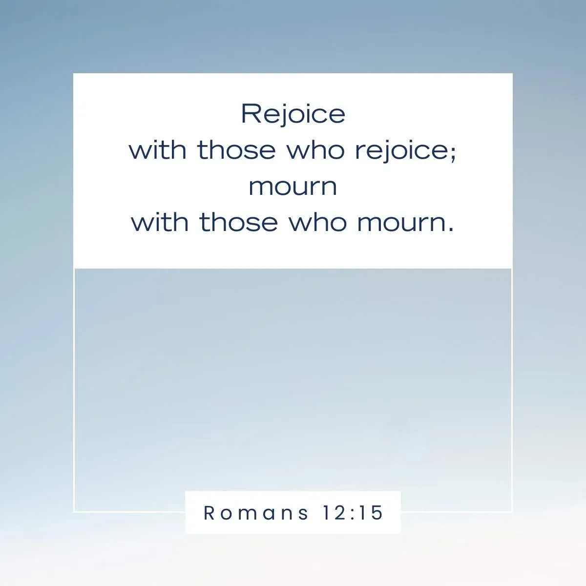 Romans 12:15 Bible verse about gratitude for friends
