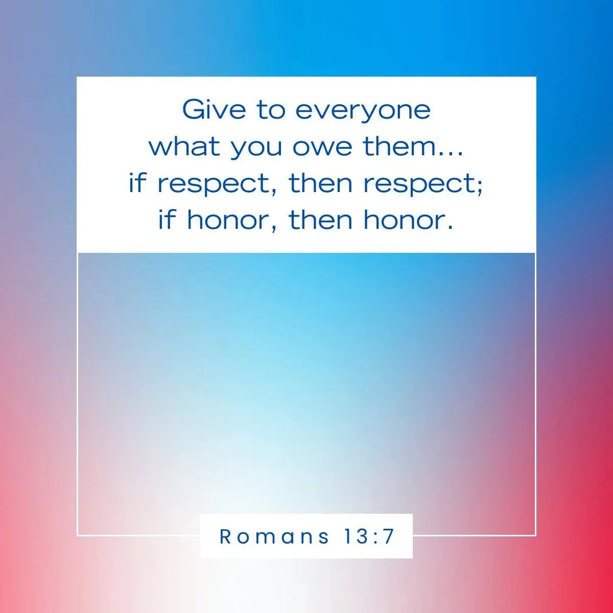 Romans 13:7 Bible verse for Veterans Day