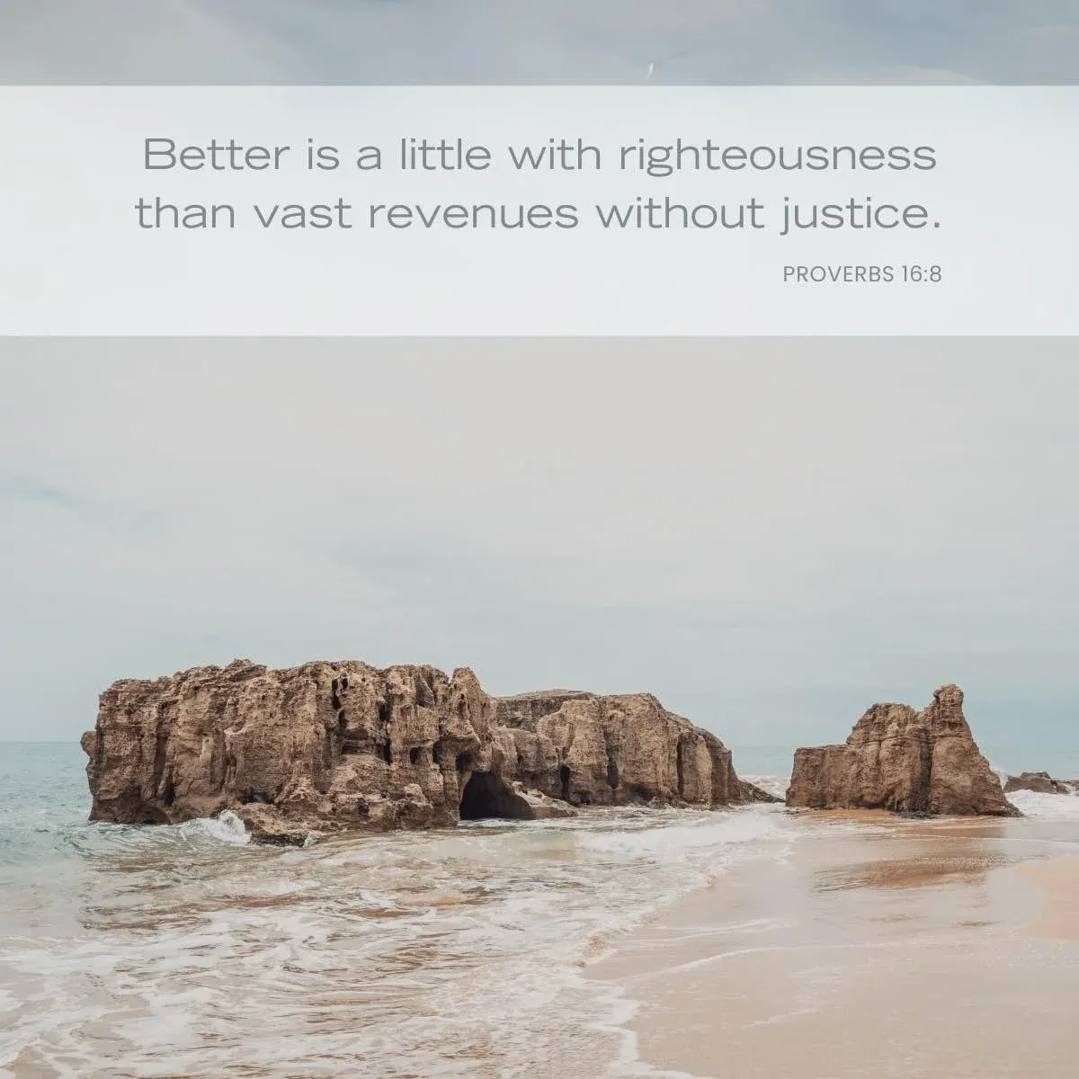 Simple living Bible verse - Proverbs 16:8