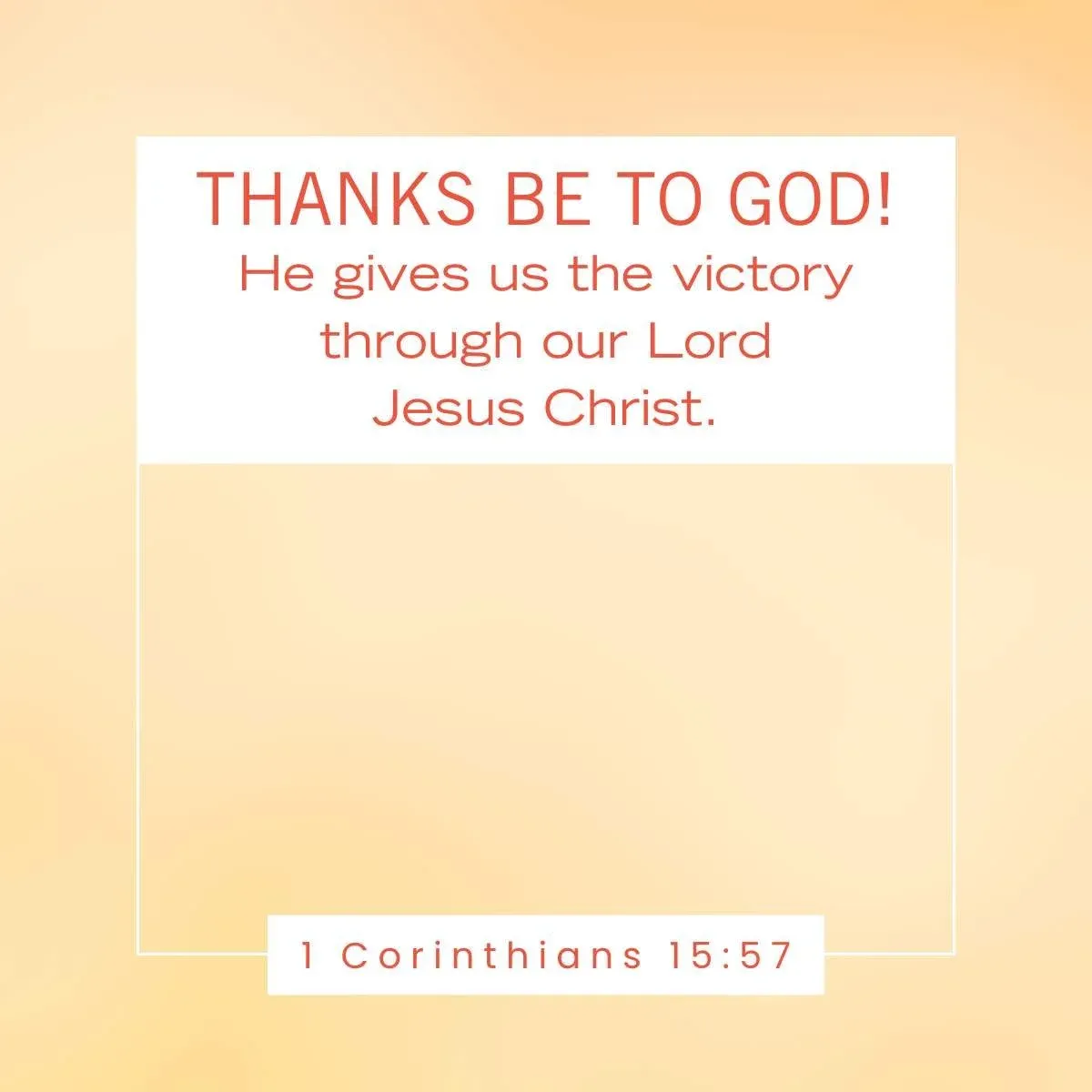 1 Corinthians 15:57 Bible verse to inspire gratitude