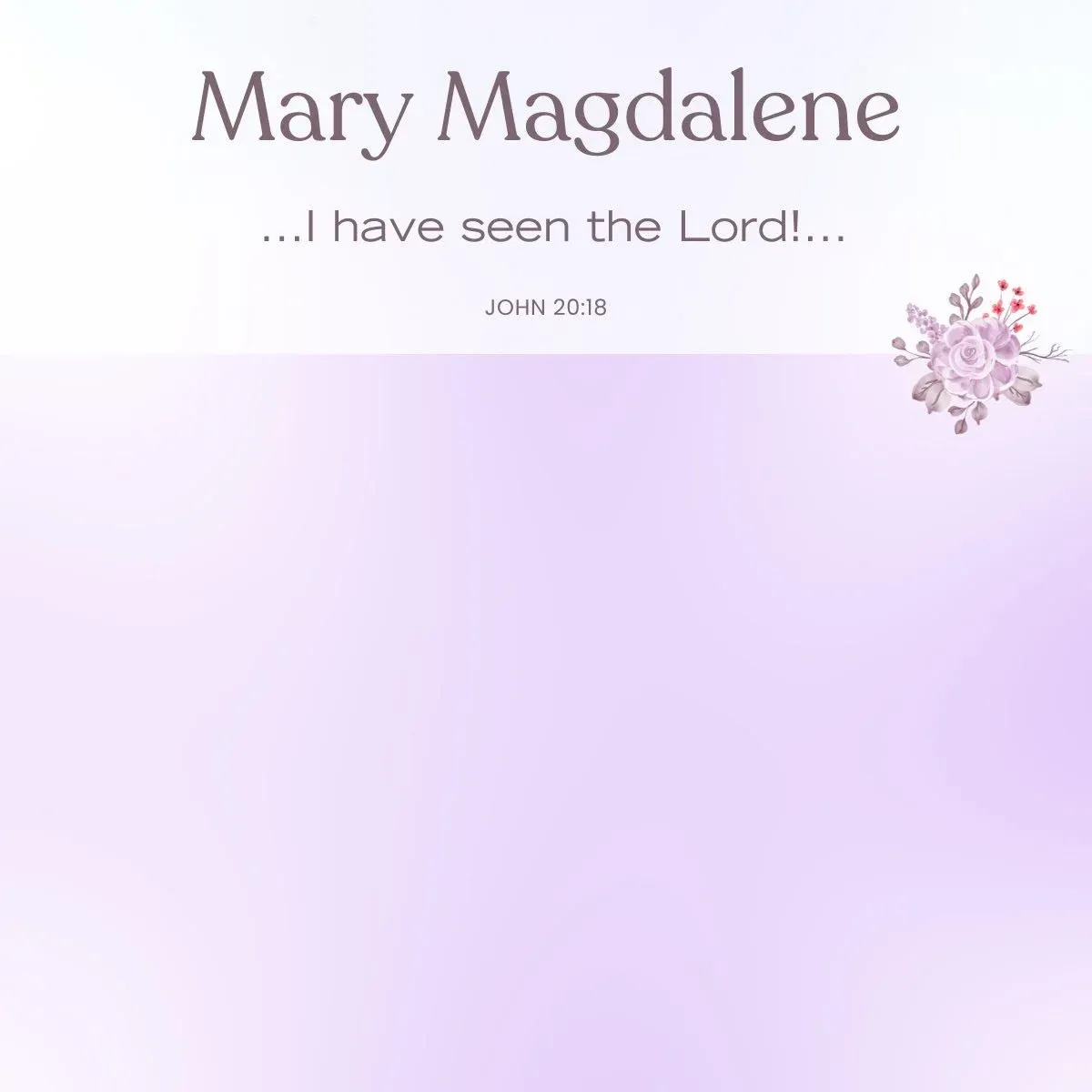 Women of the Gospels - Mary Magdalene